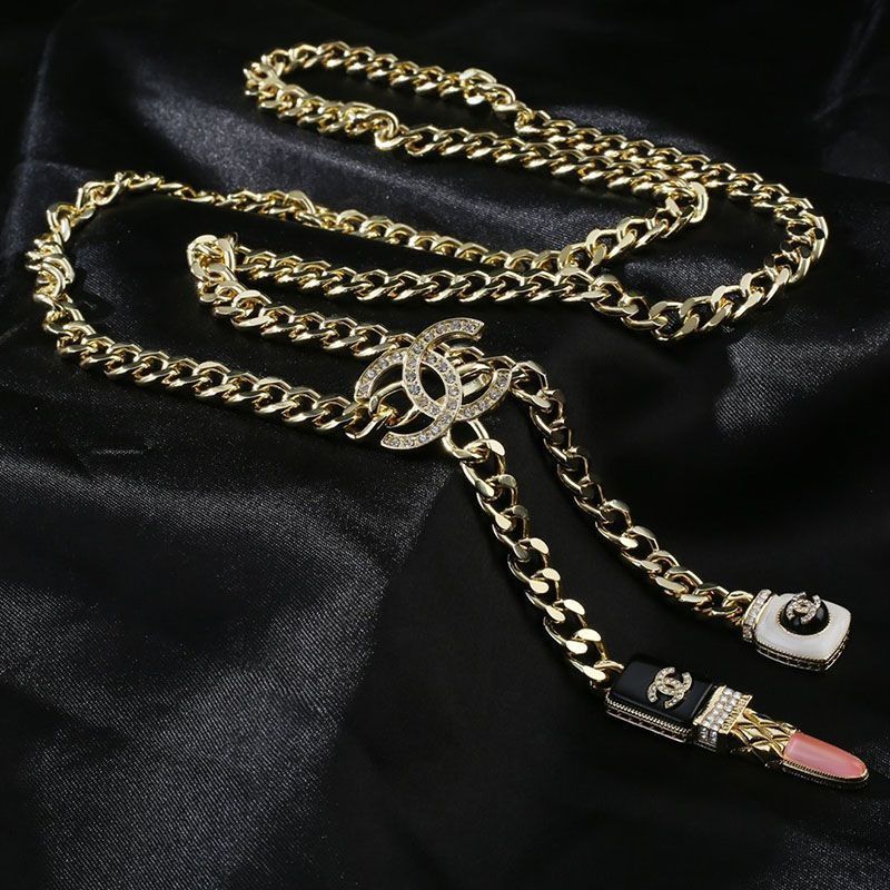 大人気!!新色シャネル ベルト 偽物 CC ロゴ リップスティック チェーン AB7672B07448NG611高い品質